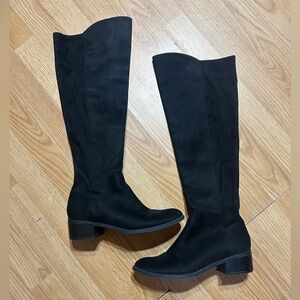 Elegant Black over the Knee-High Women's 8.5 Boots